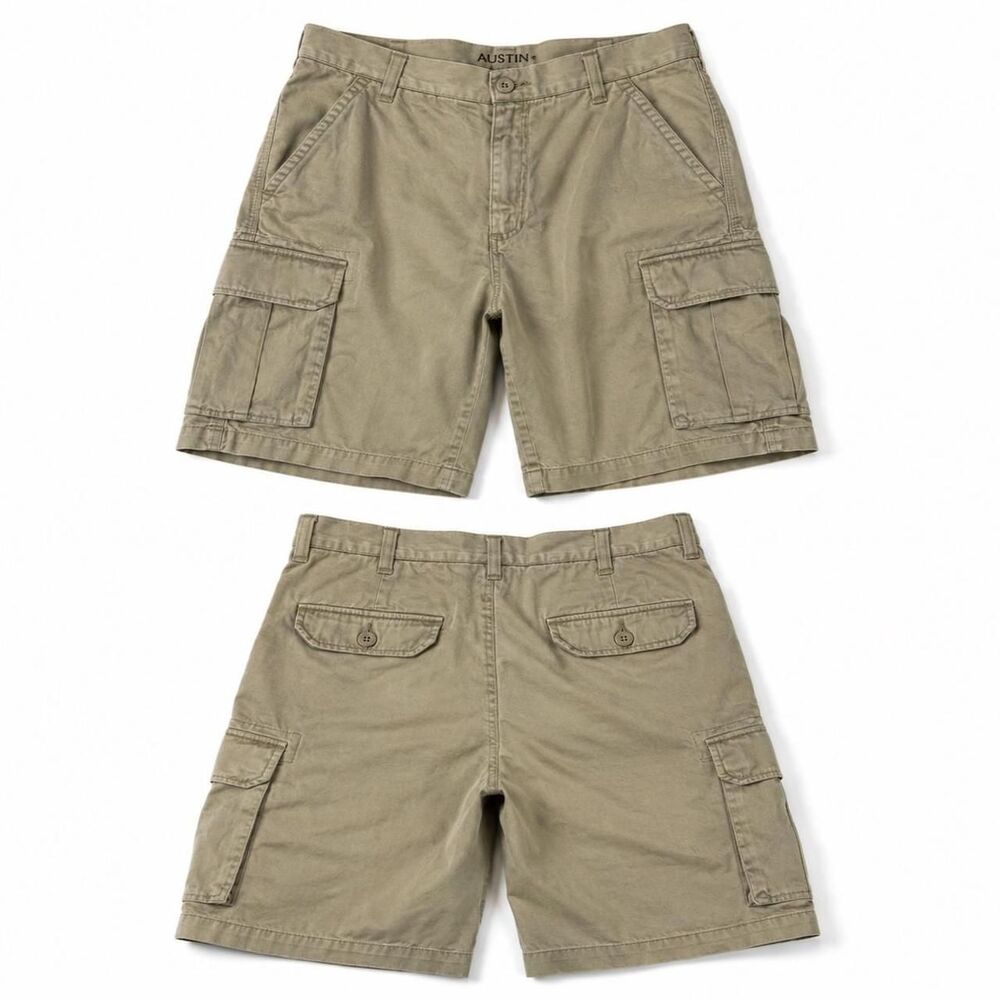 Austin Clothing Co. Khaki Cargo Shorts